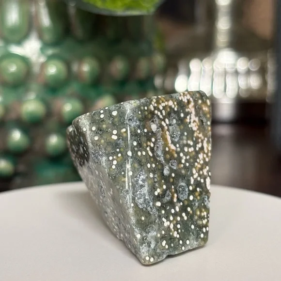 (Orbicular) Ocean Jasper Crystal Freeform OBJ - Picture 7 of 17